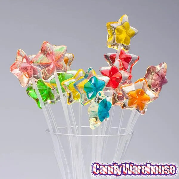 Twinkle Candy Two-Tone Star Lollipops: 120-Piece Bag