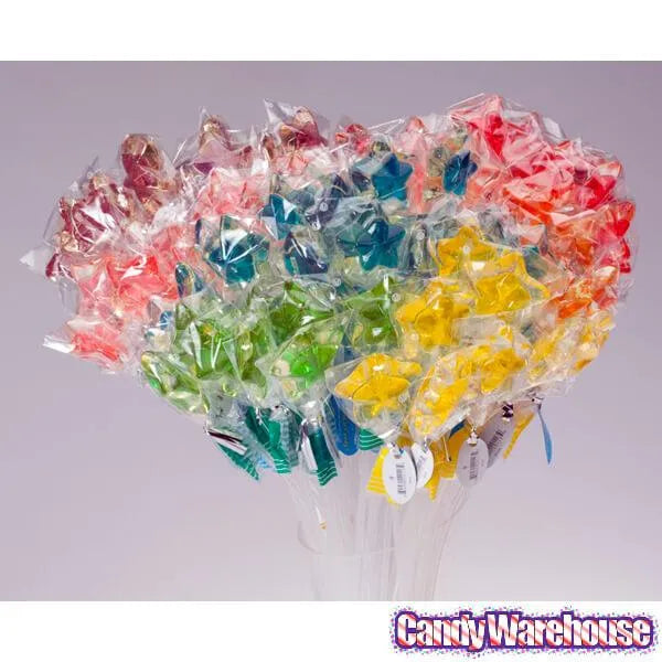 Twinkle Candy Two-Tone Star Lollipops: 120-Piece Bag