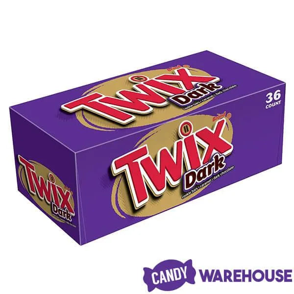 Twix Dark Chocolate Candy Bars: 36-Piece Box