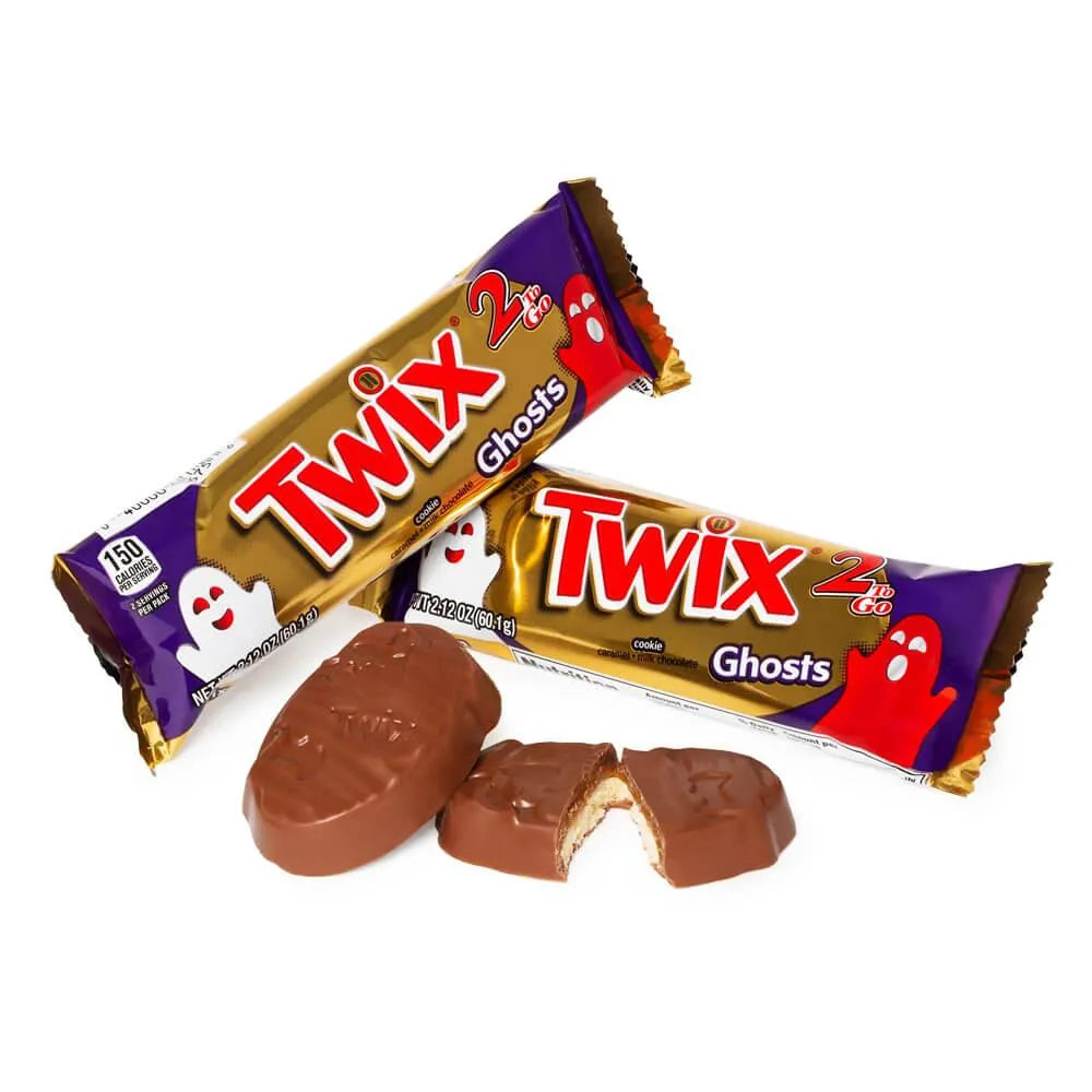 Twix Ghosts Halloween Candy Bars: 24-Piece Box