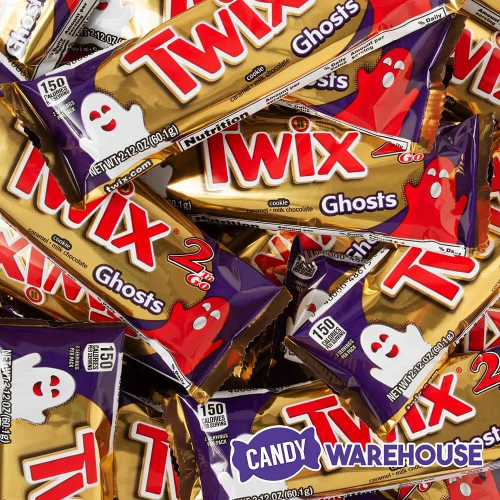 Twix Ghosts Halloween Candy Bars: 24-Piece Box