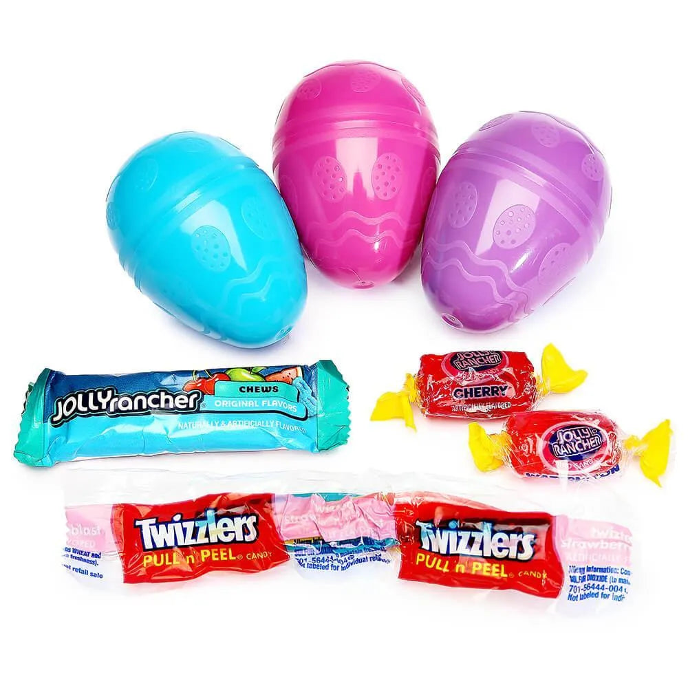 Twizzlers and Jolly Rancher Candy Filled Plastic Eggs Assortment: 12-Piece Bag