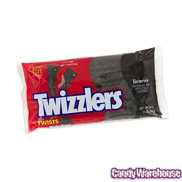 Twizzlers Black Licorice Twists: 16-Ounce Bag