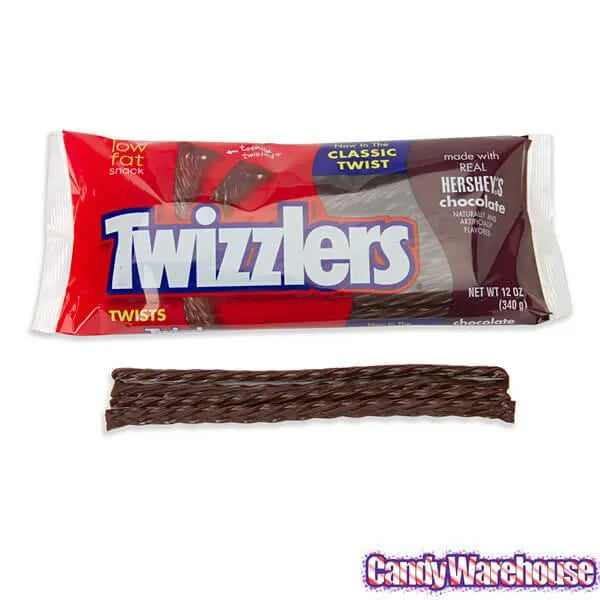 Twizzlers Chocolate Licorice Twists: 12-Ounce Bag