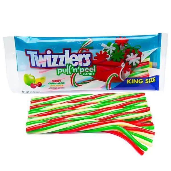 Twizzlers Christmas Licorice Twists King Size Packs: 15-Piece Box