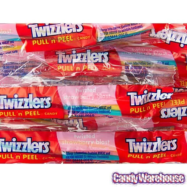 Twizzlers Strawberry Blast Pull-n-Peel Licorice Twists: 10.12-Ounce Bag