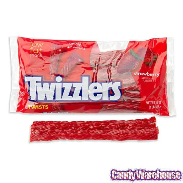 Twizzlers Strawberry Licorice Twists: 16-Ounce Bag