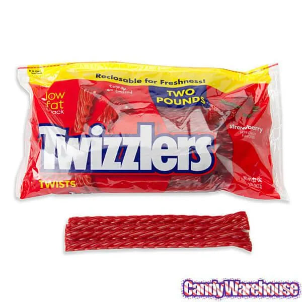 Twizzlers Strawberry Licorice Twists: 32-Ounce Reclosable Bag