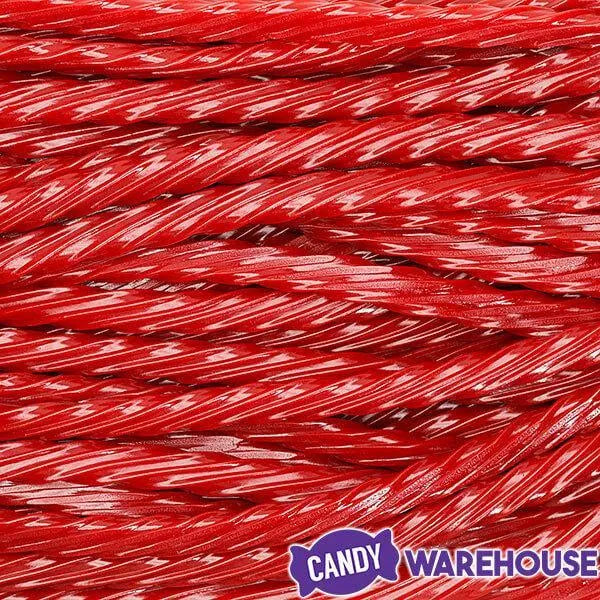 Twizzlers Strawberry Licorice Twists - Unwrapped: 5LB Tub