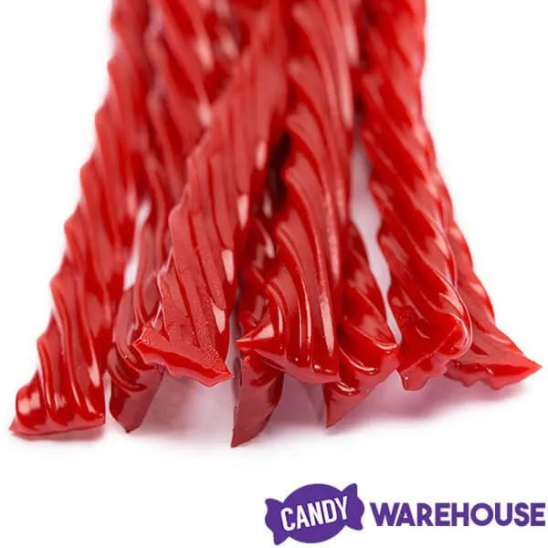 Twizzlers Strawberry Licorice Twists - Unwrapped: 5LB Tub