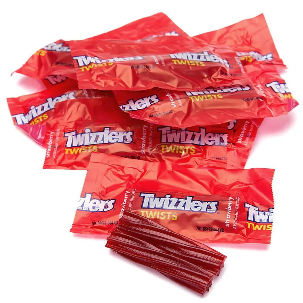 Twizzlers Strawberry Twists Snack Size Packs: 65-Piece Bag