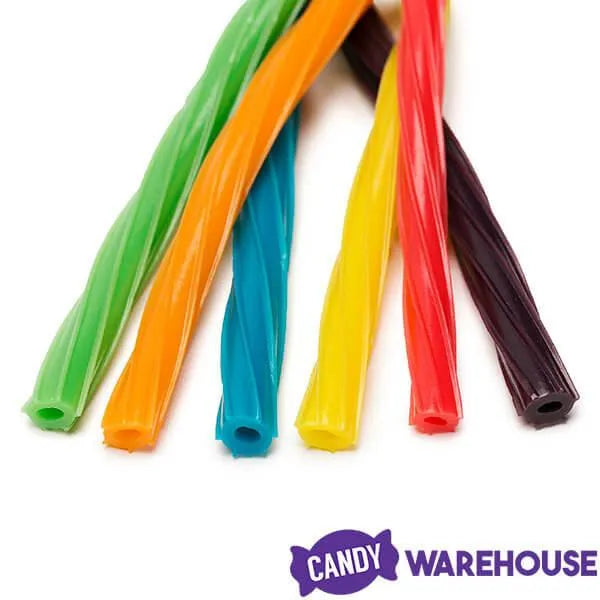 Twizzlers Twists Rainbow Candy Straws Bulk: 9LB Case