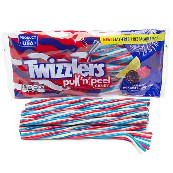 Twizzlers USA Pull-n-Peel Licorice Twists: 12-Ounce Bag