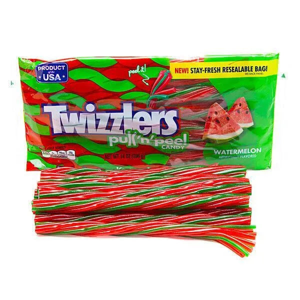 Twizzlers Watermelon Pull-n-Peel Licorice Twists: 14-Ounce Bag