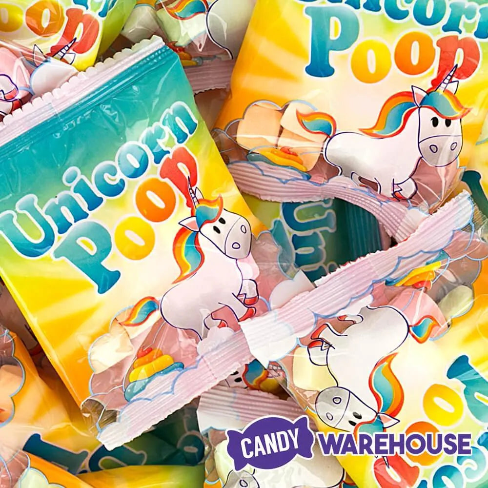 Unicorn Poop Candy Marshmallow Packs: 55-Piece Bag