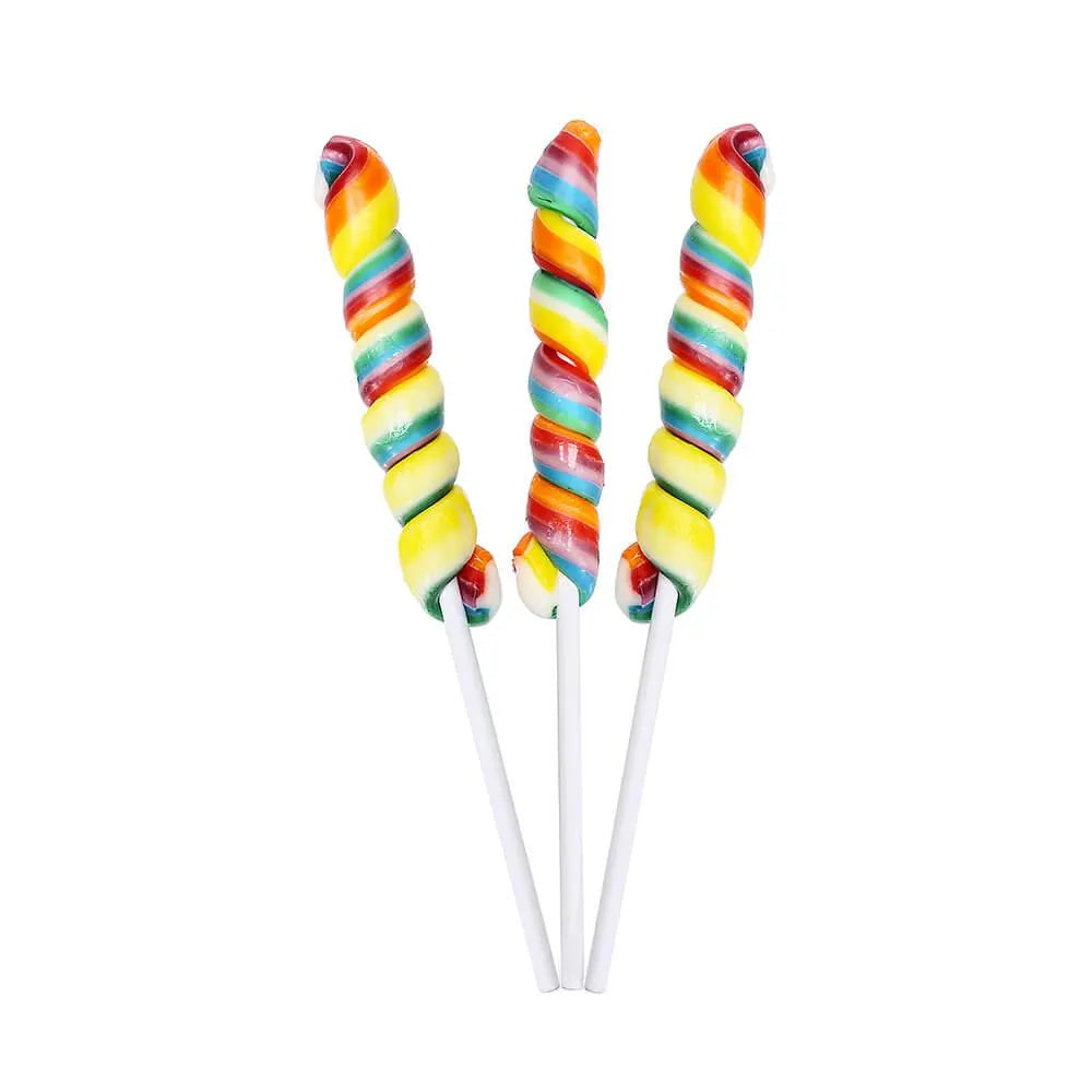 Unicorn Pops 0.4-Ounce Twist Suckers - Rainbow: 24-Piece Jar