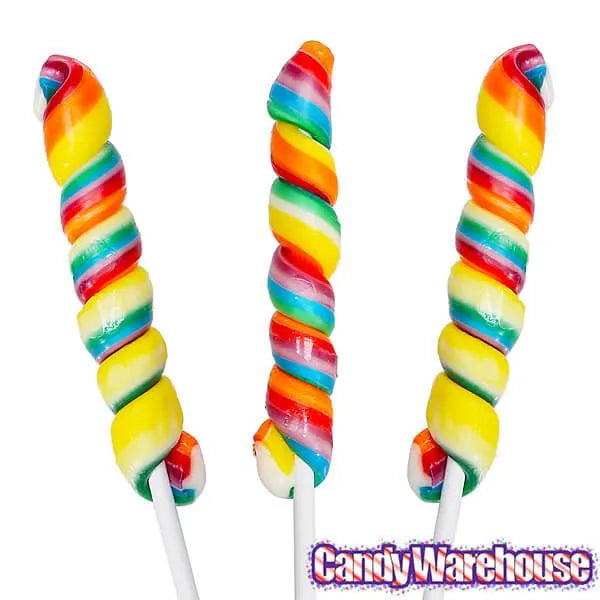 Unicorn Pops 0.4-Ounce Twist Suckers - Rainbow: 24-Piece Jar