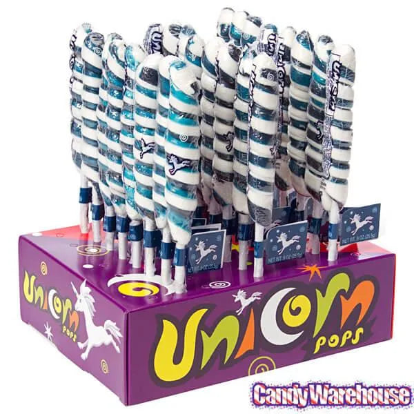 Unicorn Pops 0.9-Ounce Twist Suckers - Navy Blue: 24-Piece Display