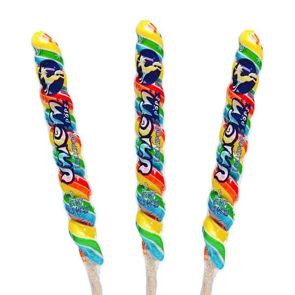 Unicorn Pops 1.5-Ounce Twist Suckers - Rainbow: 72-Piece Case