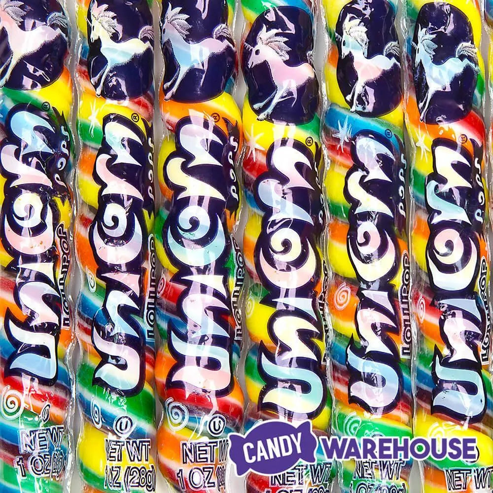 Unicorn Pops 1-Ounce Twist Suckers - Rainbow: 72-Piece Case