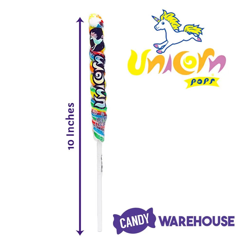 Unicorn Pops 1-Ounce Twist Suckers - Rainbow: 72-Piece Case