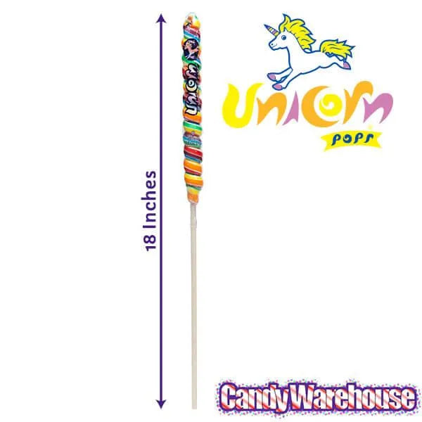 Unicorn Pops 2.5-Ounce Twist Suckers - Rainbow: 36-Piece Case