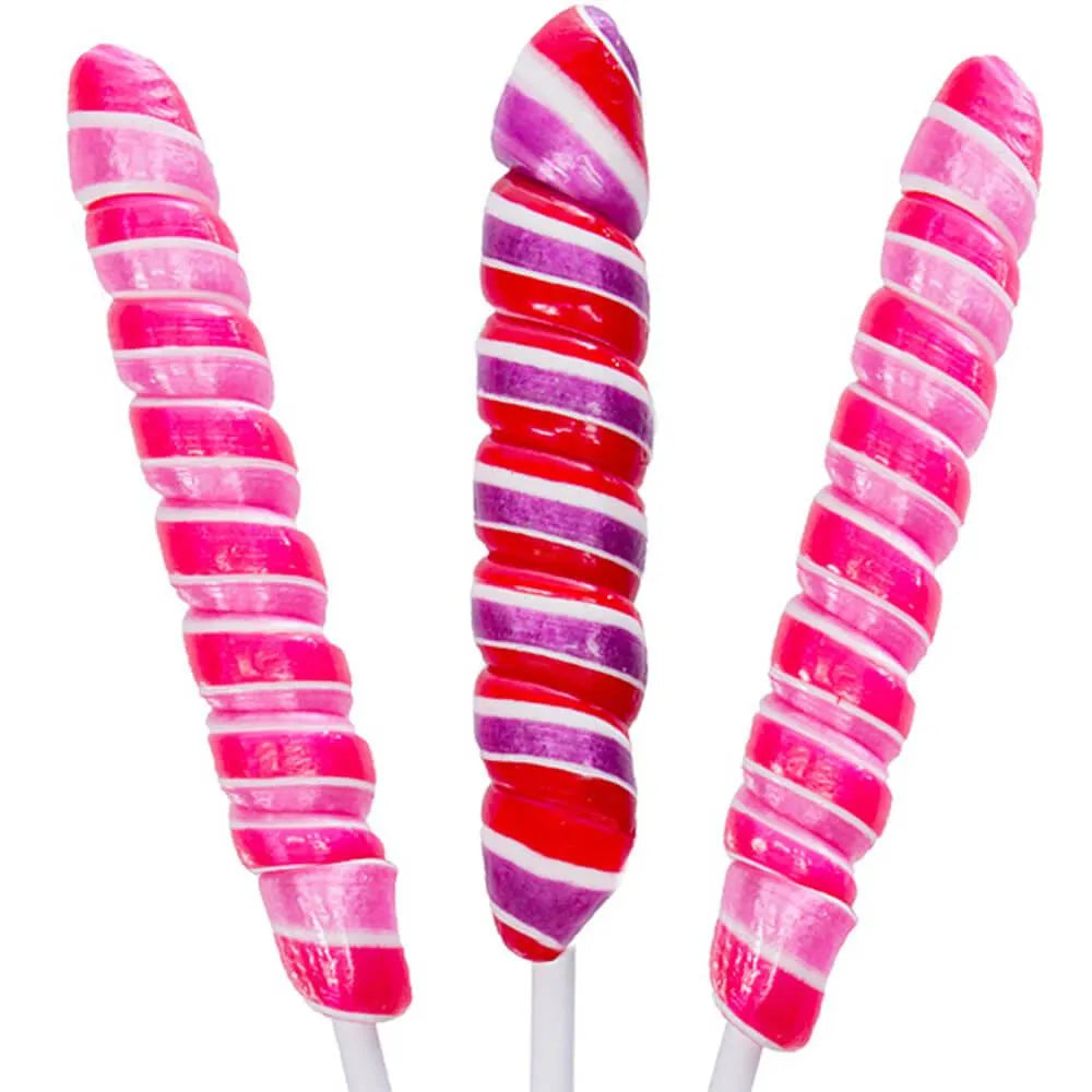 Unicorn Pops Celebrations 1.2-Ounce Twist Suckers - Valentine: 18-Piece Display