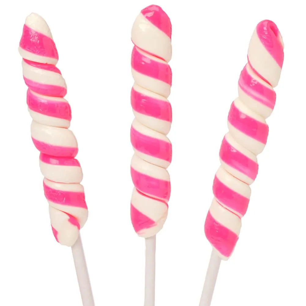 Unicorn Pops Twist Suckers - Bright Pink: 24-Piece Jar