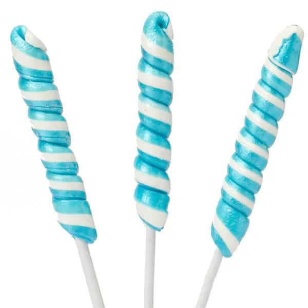 Unicorn Pops Twist Suckers - Light Blue: 24-Piece Jar