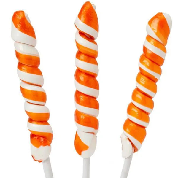 Unicorn Pops Twist Suckers - Orange: 24-Piece Jar