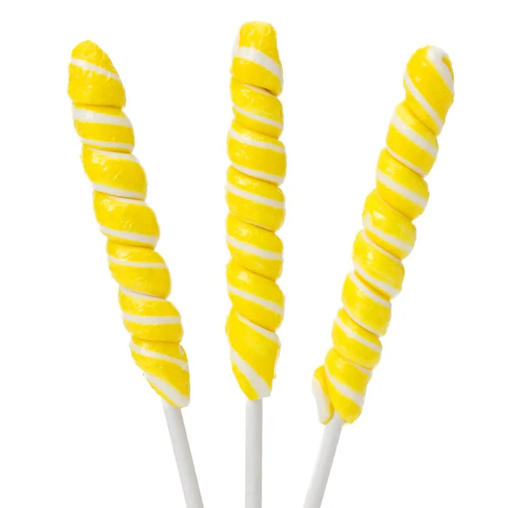 Unicorn Pops Twist Suckers - Yellow: 24-Piece Jar