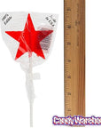 USA Stars Hard Candy Lollipops: 12-Piece Pack