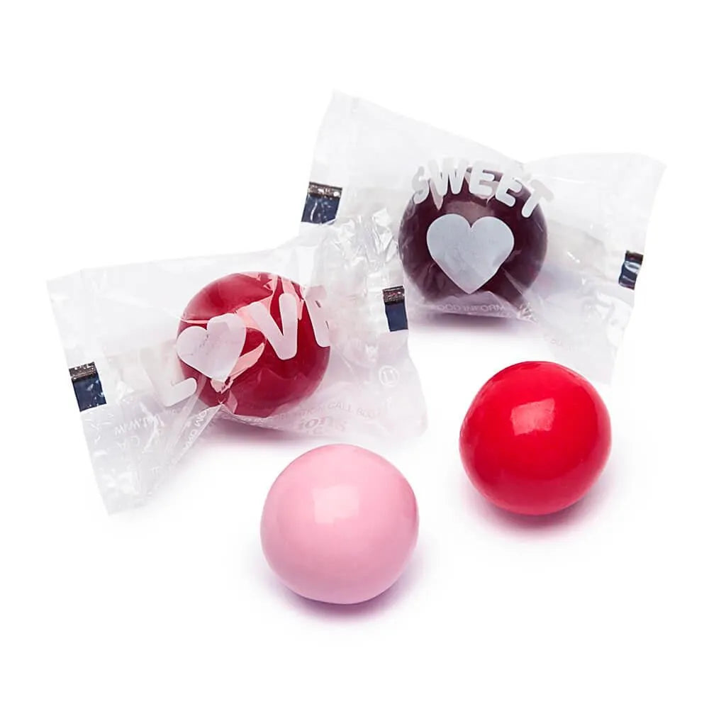 Valentine Conversation Gumballs Dubble Bubble Bubblegum: 50-Piece Bag