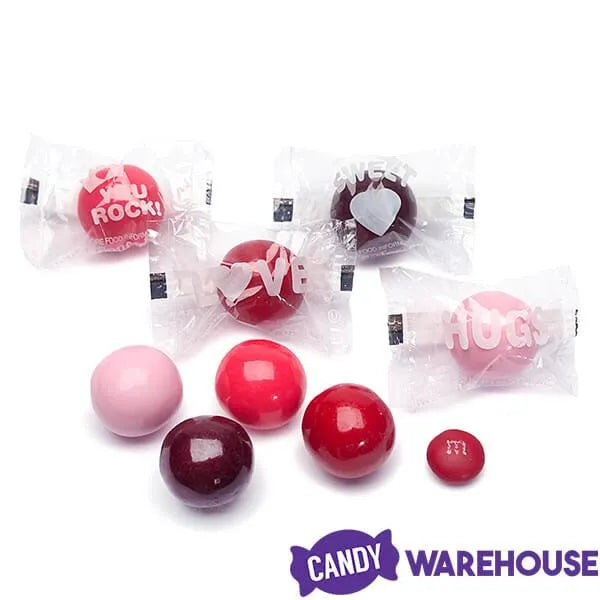 Valentine Conversation Gumballs Dubble Bubble Bubblegum: 50-Piece Bag