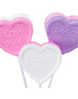 Valentine Conversation Heart Lollipops: 46-Piece Box