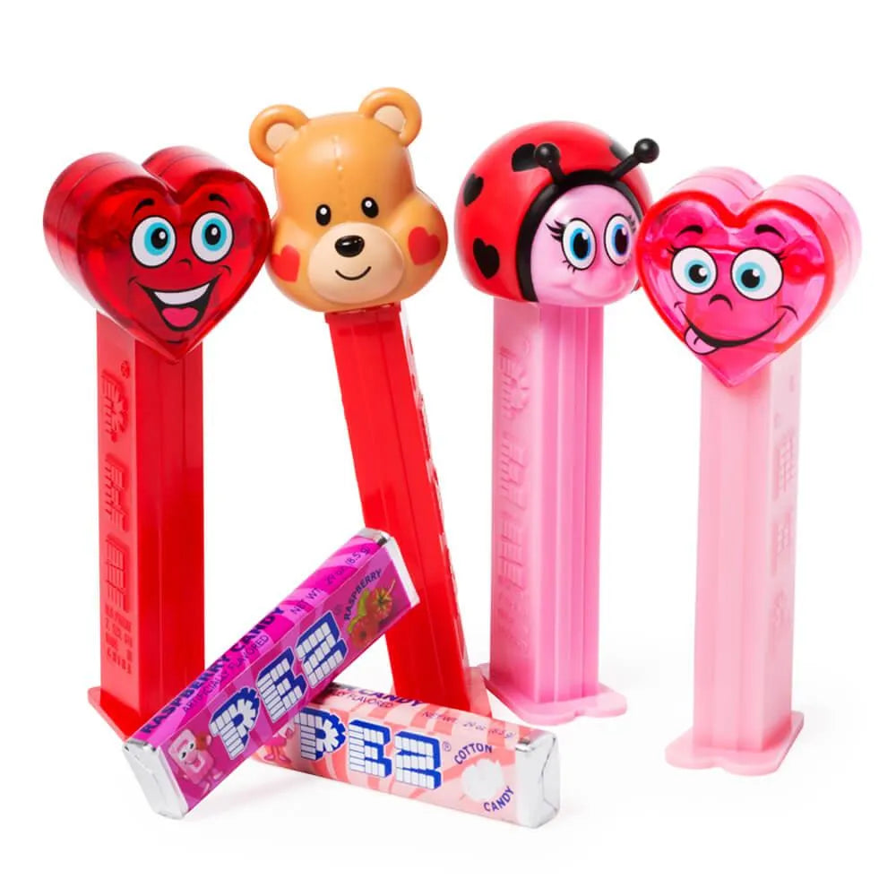 Valentine PEZ Candy Packs: 12-Piece Display