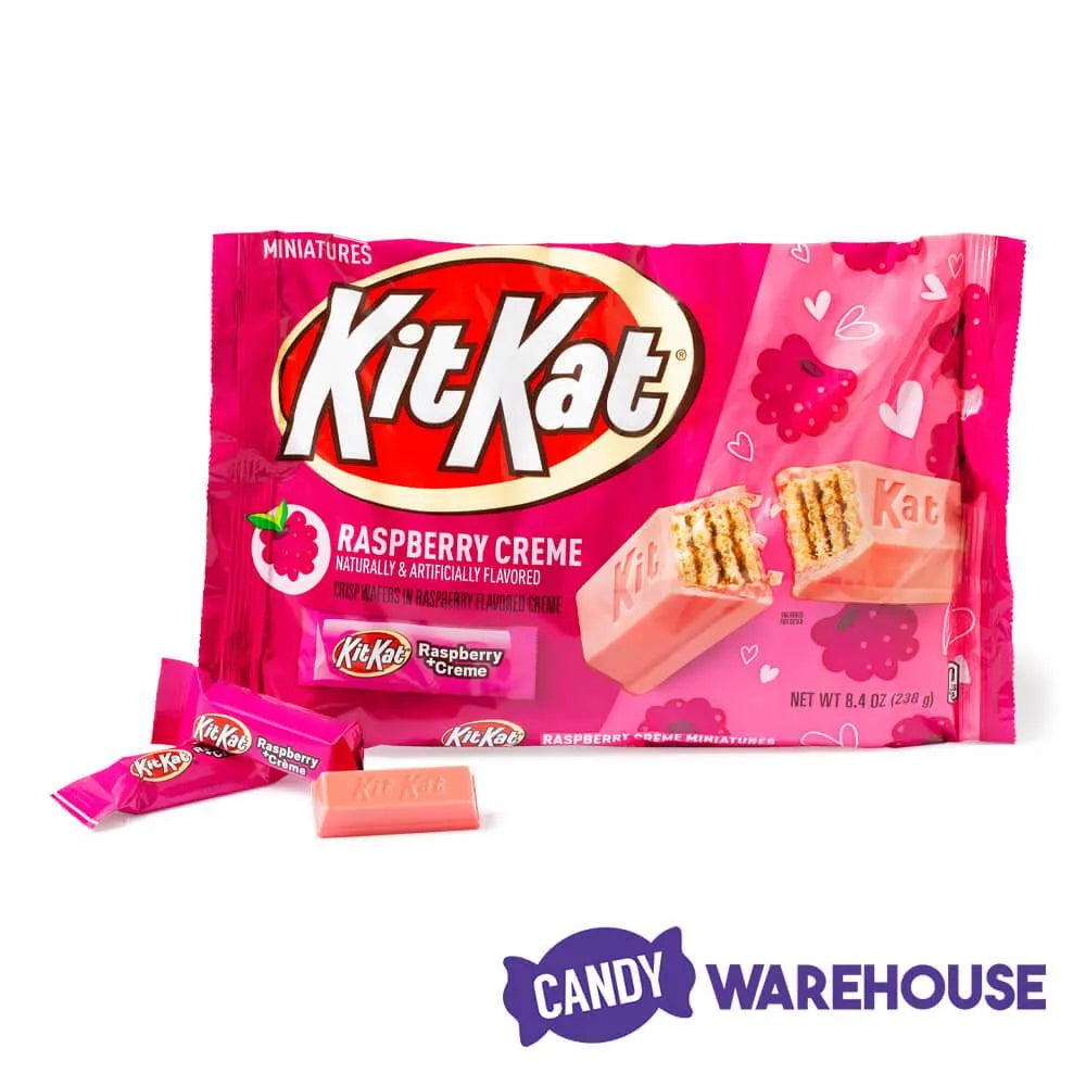 Valentine Raspberry Creme Kit Kat Minis Candy: 8.8-Ounce Bag