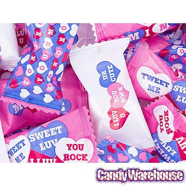 Valentine's Wrapped Buttermint Creams: 1000-Piece Case