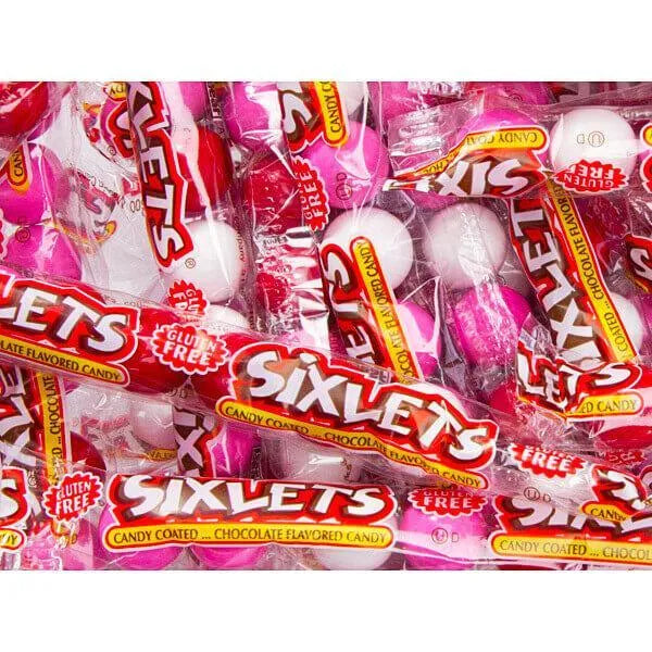 Valentine Sixlets Candy Packets: 15-Piece Bag