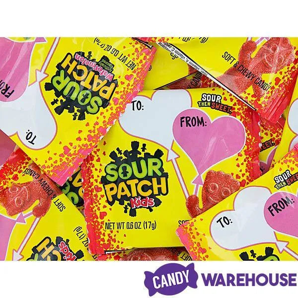 Valentine Sour Patch Candy Treat Size Packs: 40-Piece Bag