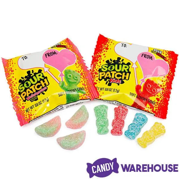 Valentine Sour Patch Candy Treat Size Packs: 40-Piece Bag