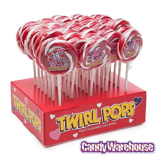 Valentine Twirl Pops 1-Ounce Swirl Lollipops: 36-Piece Display