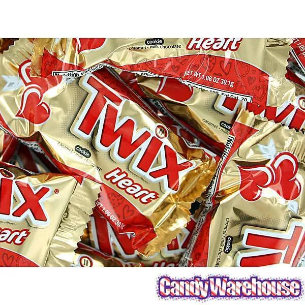 Valentine Twix Caramel Hearts: 24-Piece Box