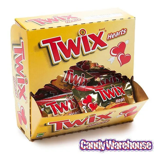 Valentine Twix Caramel Hearts: 24-Piece Box