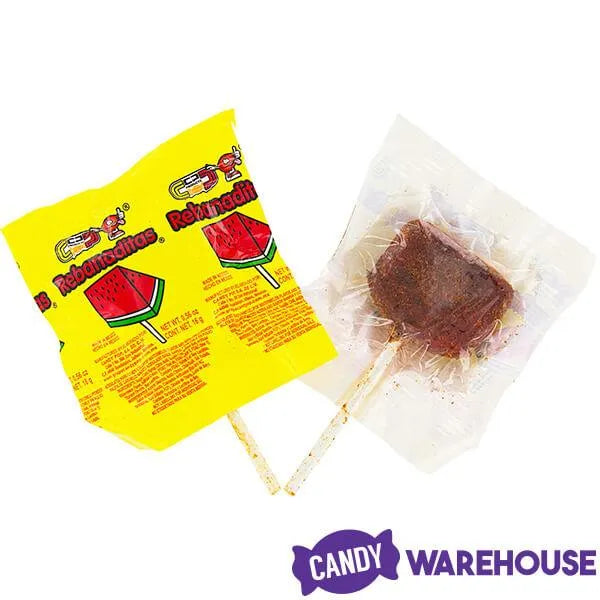 Vero Rebanaditas Chili Lollipops: 40-Piece Bag