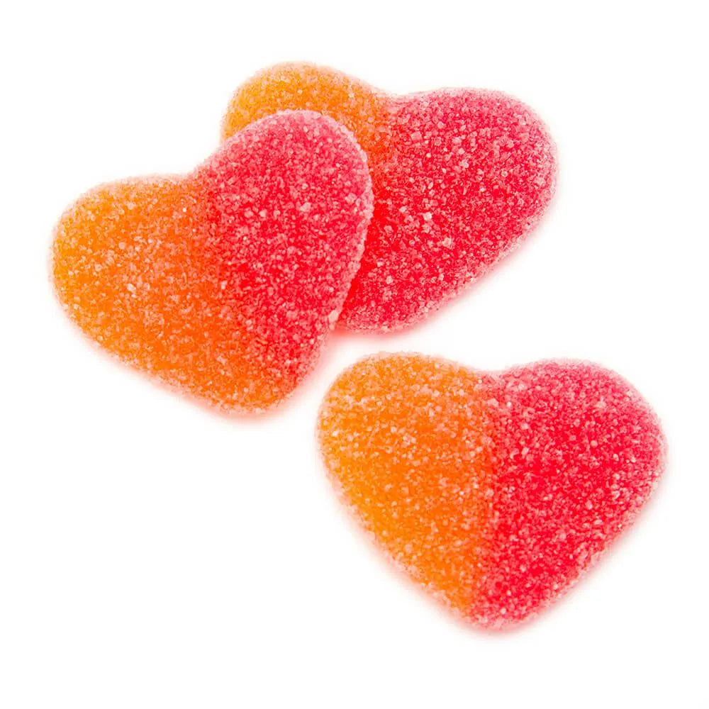 Vidal Gummy Peach Hearts: 2KG Bag