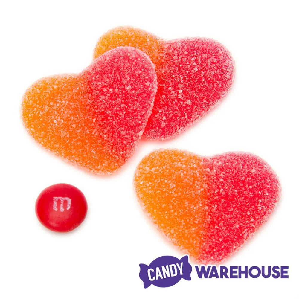 Vidal Gummy Peach Hearts: 2KG Bag