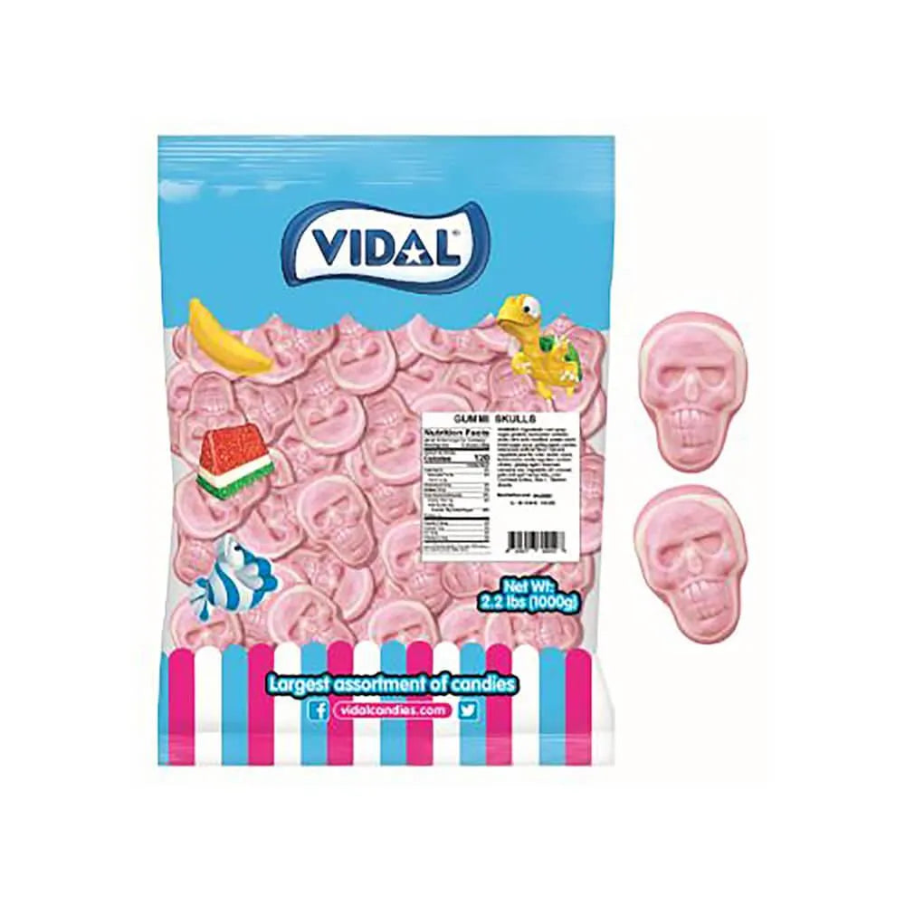 Vidal Gummy Skulls: 1KG Bag