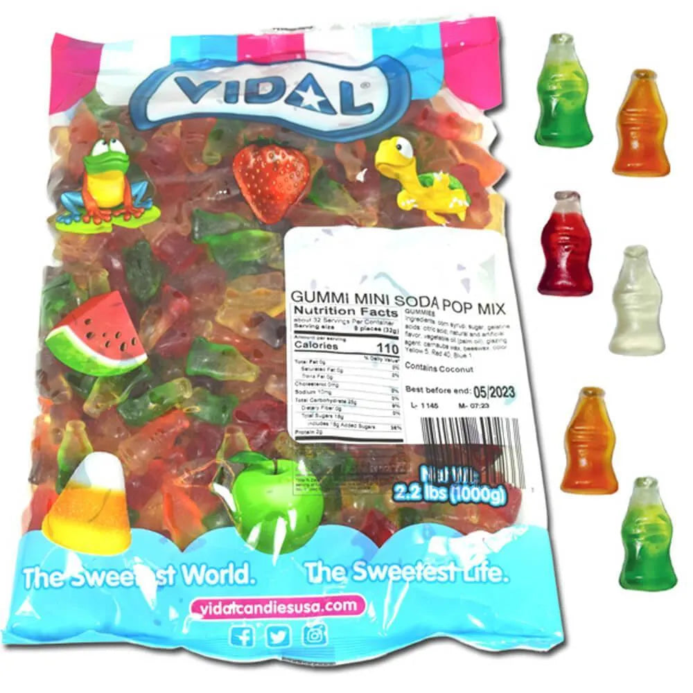 Vidal Mini Soda Pop Mix: 1KG Bag