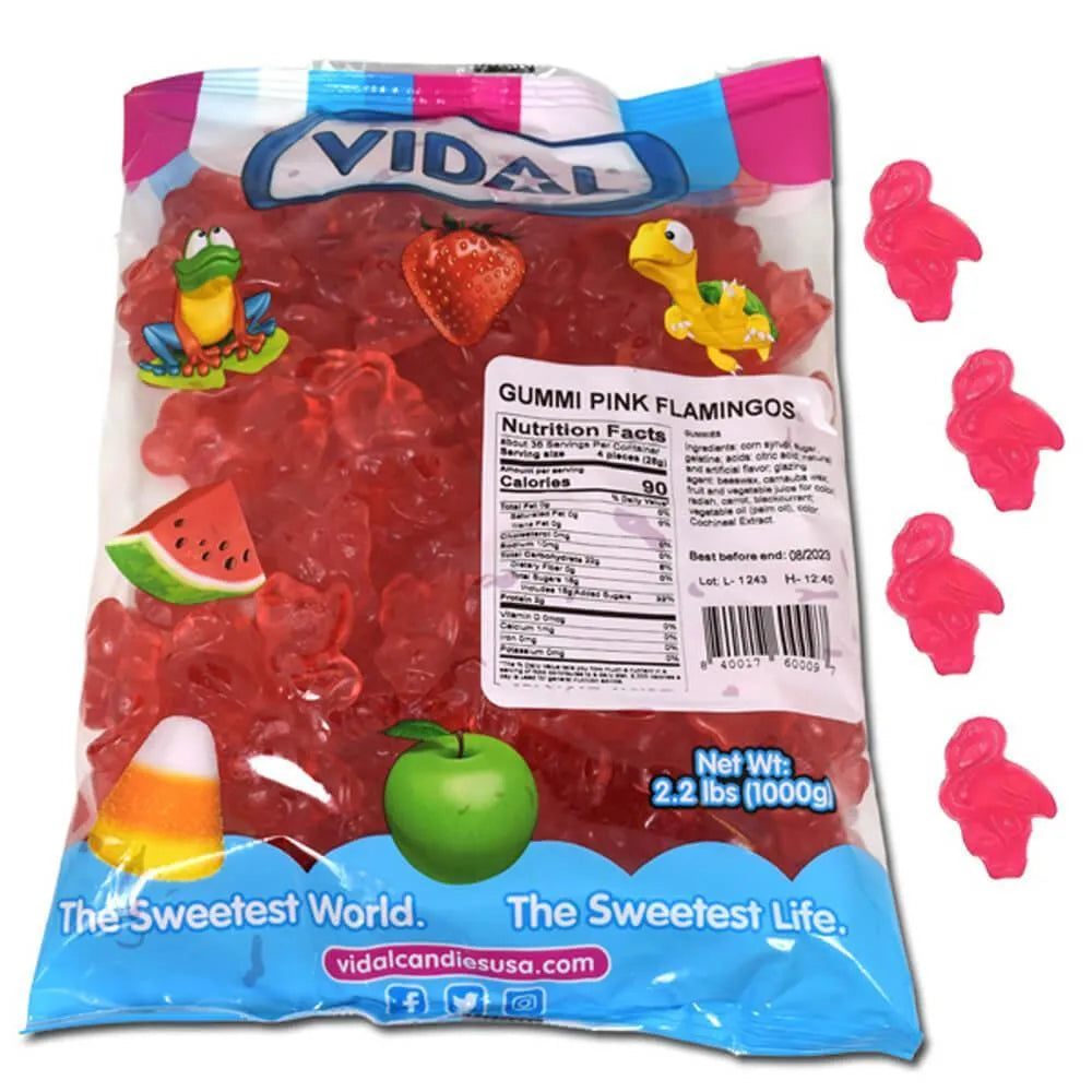 Vidal Pink Flamingos: 1KG Bag